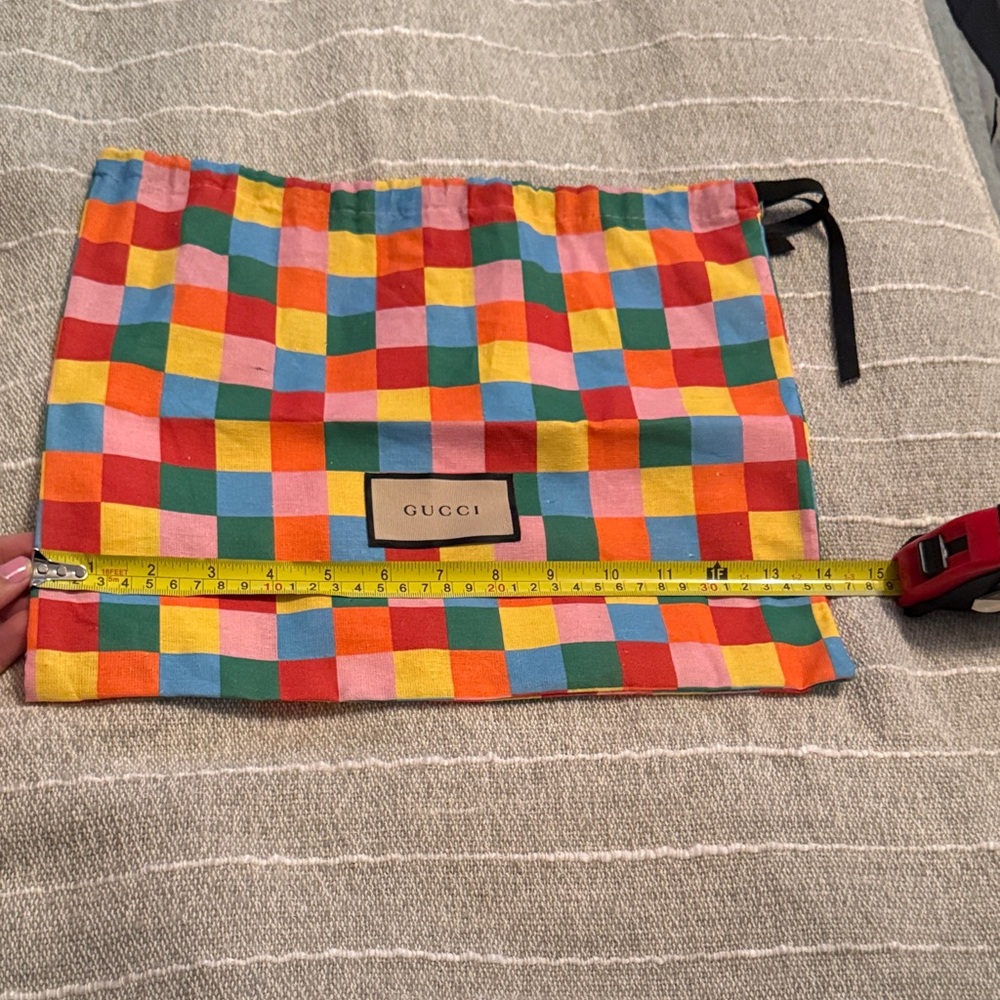 Gucci Colorful Checkered Dust bag - Picture 6 of 11